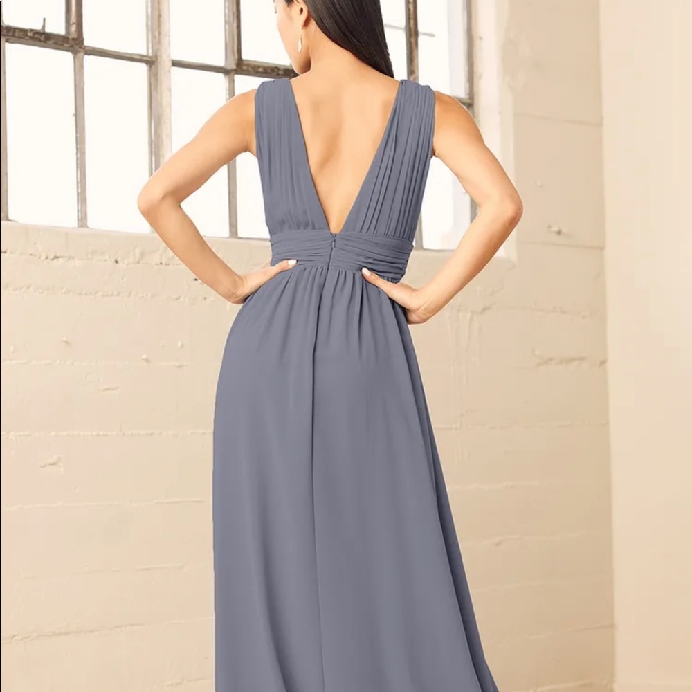 Heavenly Hues Denim Blue Maxi Dress